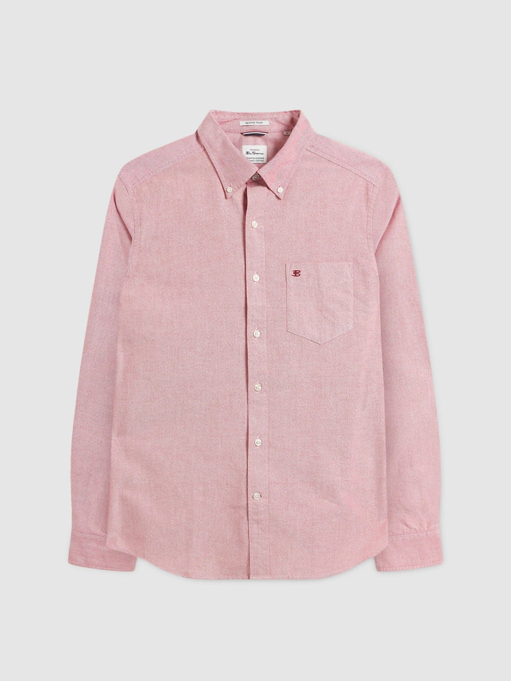 Chemises Ben Sherman Brighton Oxford Organic Rouge Clair | ECF-58995870